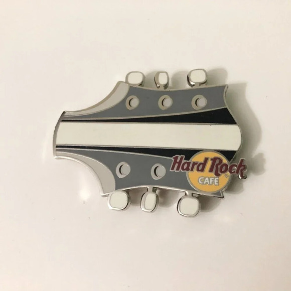 Hard Rock Cafe Magnetic Pin Name Tag Guitar Head - Picture 12 of 15